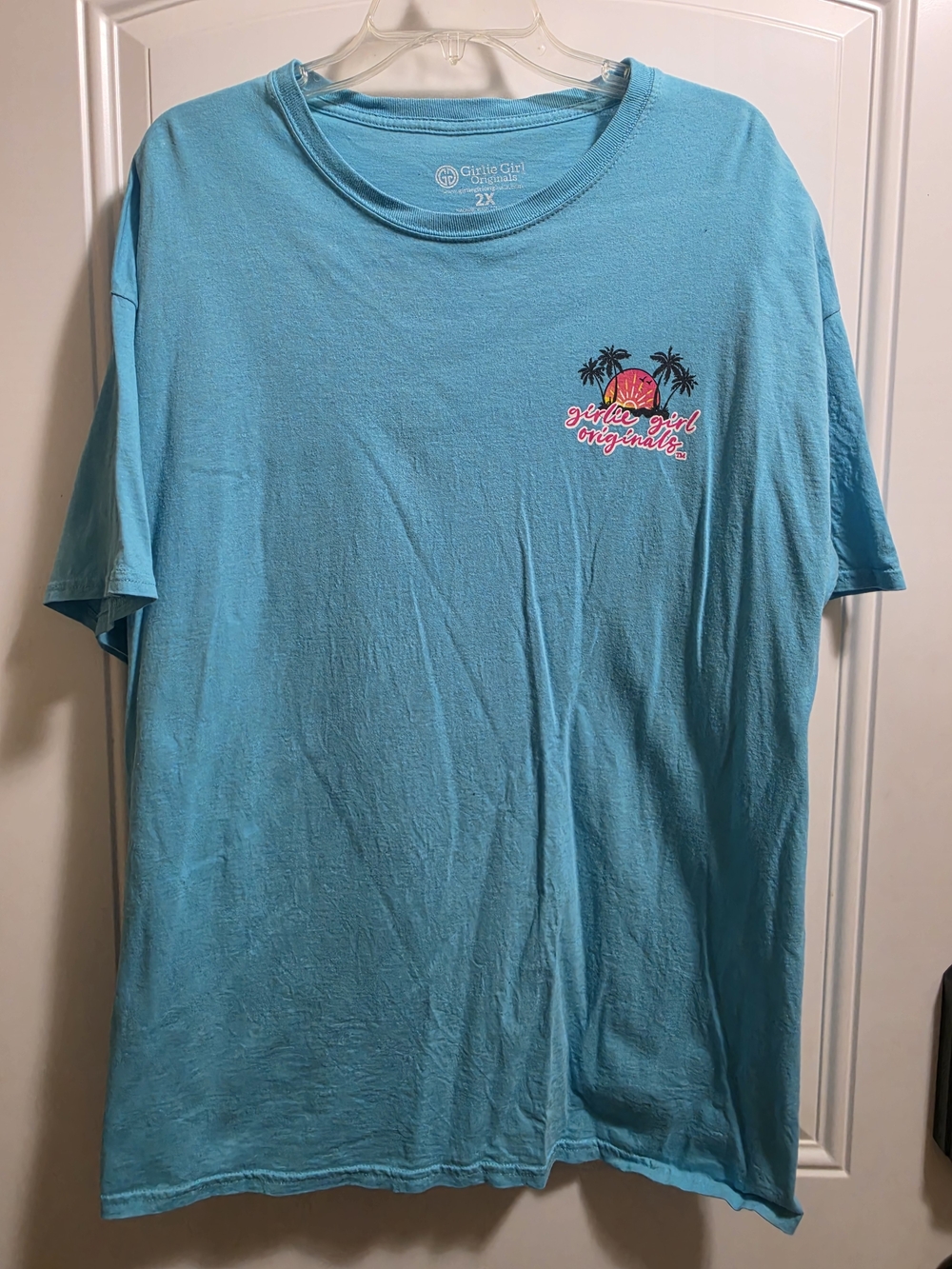 Girlie Girl Originals Women's Short-Sleeve Teal Graphic Tee